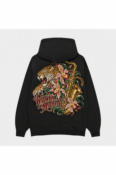 SVART WEAR Wacko Maria First Movement Printed Black Hoodie