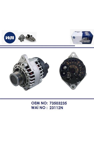 WAI ALTERNATÖR 12V 120A FIAT DOBLO / OPEL ASTRA H VECTRA 1.9CDTI