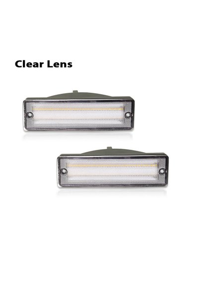 Choice Clear Lens Car Front Bumper Amber Turn Signals Lights Assembly For Nis...