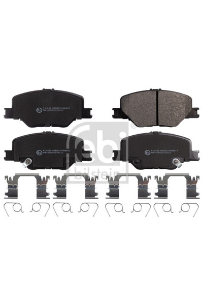FEBI BILSTEIN Set placute frana,frana disc 116247