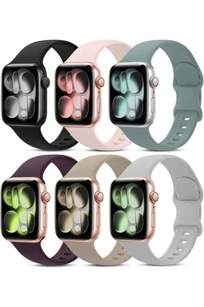 keloray 6 Pack Bands Compatible for Apple Watch Band 42mm 44mm 45mm 46mm 49mm...