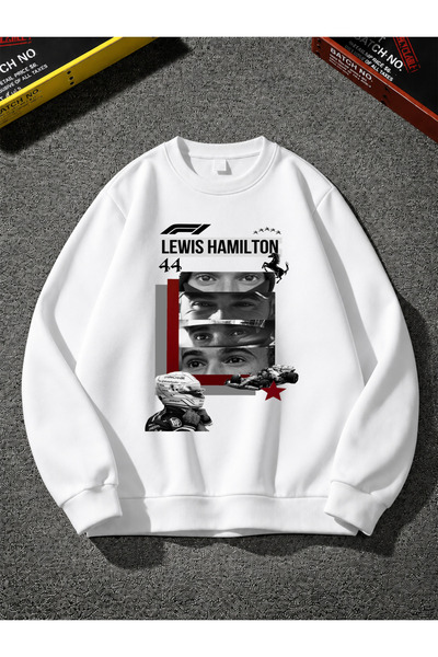 GRAFTTEE CLOTHING سويت شيرت بياقة دائرية للجنسين، بتصميم كبير الحجم، مطبوع عل...