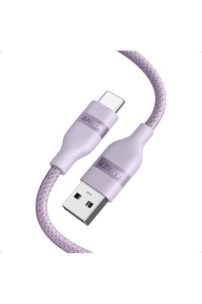 Anker Stuy كابل أنكر نانو من نوع USB-A إلى USB-C، وكابل CarPlay من نوع USB إل...