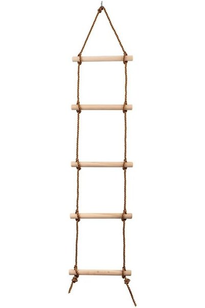 Generic Kids Rope Ladder with Wooden Rungs, Hanging Climbing Toy(1.8m)