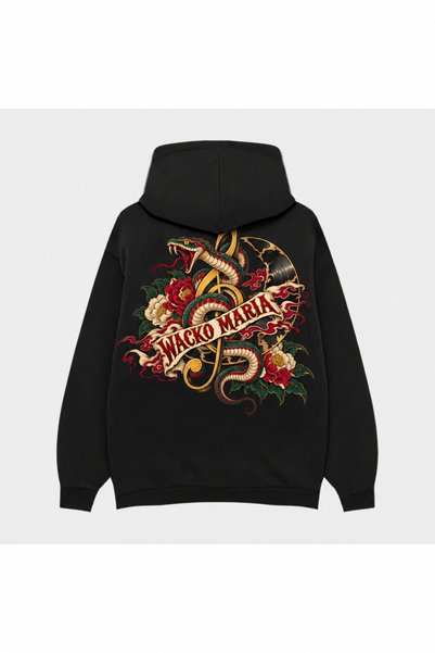 SVART WEAR Wacko Maria Cityscape Print Black Hoodie
