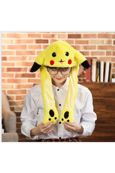 Choice Pikachu Pokemon Gengar Plush Hat Ski Windbreak Hats Cartoon Winter Kee...