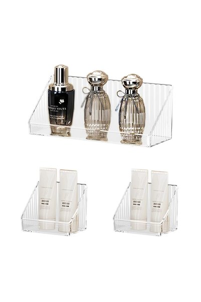 TERRIFI Medicine Cabinet Organizer, 3 Pack Plastic Wall Mounted Storage Shelv...