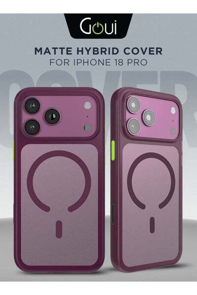 GOUİ iPhone 18 Pro/ 17 Pro Case – Hybrid MagSafe Case, Translucent Back Cover...