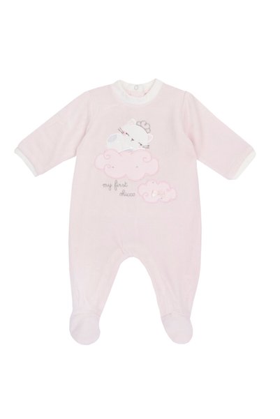 Chicco Salopeta bebelusi din velur, roz, 27176-67MFCI