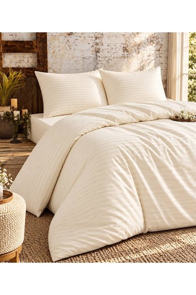 Ucarehome Cotton Satin Soft Touch Premium Double Bed Duvet Cover Set (4 Piece...