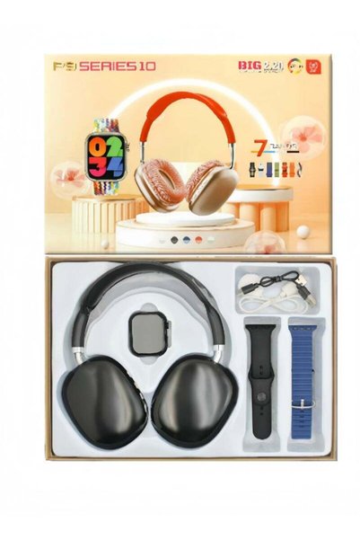 HW The 2025 new large screen smart watch set comes with seven replacement wat...
