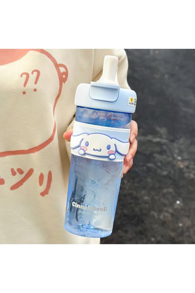 Generic Brand Large Capacity Straw Water Bottle Portable Summer Cup for Students