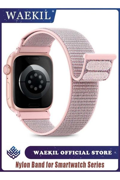 WAEKIL Nylon Loop Sport Band Compatible with Apple Watch 42mm/44mm/45mm/46mm/...