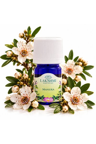 Lakshmi Ulei esential de Manuka 5 ml, 100% pur, Leptospermum Scoparium Oil, a...