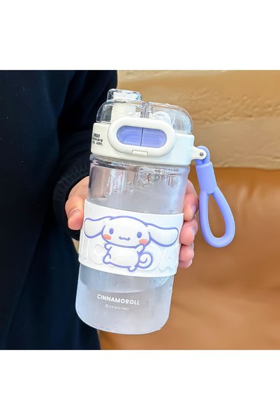 Generic Brand كوب بلاستيكي للأطفال مزود بشفاطة مزدوجة، مقاوم للسقوط، زجاجة مي...