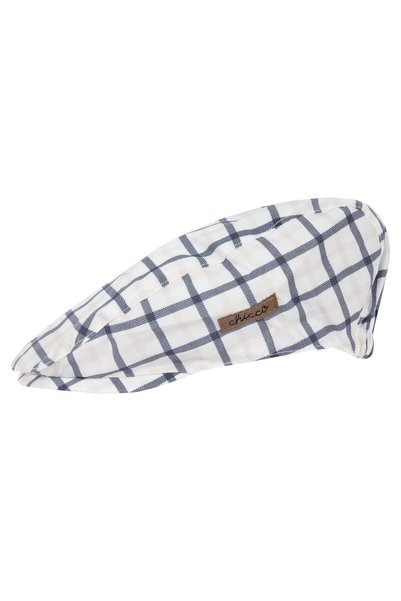 Chicco Sapca copii din poplin, Alb Cu Bleumarin, 16415-66MFCO