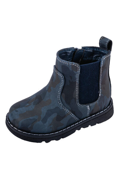 Chicco Ghete copii Farras lacuite, Albastru cu negru, 70017-65P
