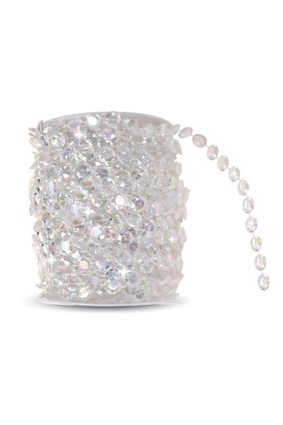 Generic Brand Ghirlandă de mărgele de cristal de 30 de metri, lanț decorativ ...