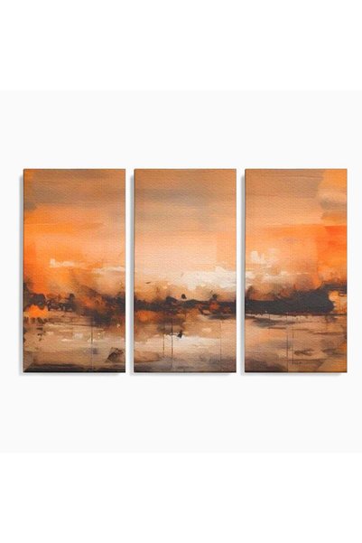 Luxcanva Set 3 Tablouri Canvas Lumina Si Intuneric 180x120 cm (3 x 60x120) pe...