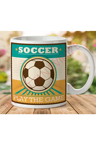 ART HEDİYE Soccer Play The Game Two Sided Printed Mug