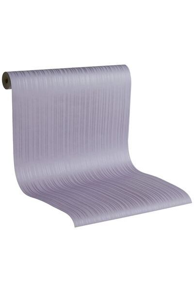 D.Dept. Duvar Kağıdı Lila Rengi Çizgili D-dept Rive Gauche - Vinil