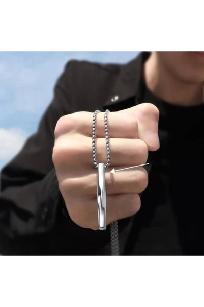 Gogoey 2023 Fashion New Black Necklace Men's Fashion Simple Stainless Steel Chain Men's Necklace Jewelry