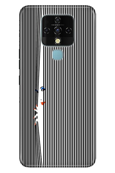 TECNO Camon 16 Uyumlu  Kılıf Colored Resimli Silikon Gizemli Barkod