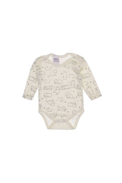 NAR TEKSTİL Cat Printed Snap Bodysuit