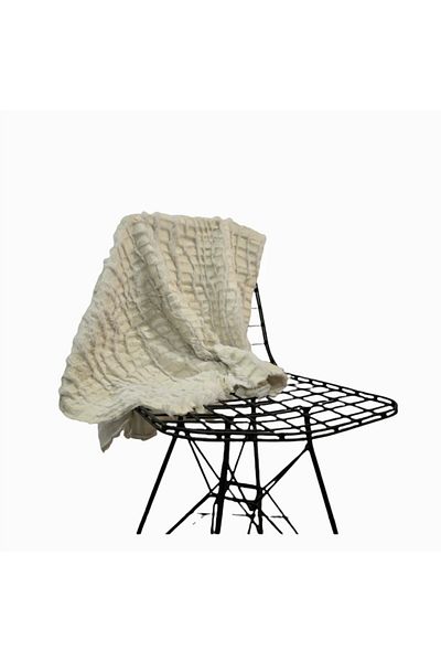 PLUSH STUDIO Zp Croco, Off White βελούδινο ύφασμα 100x150cm Διακοσμητικό