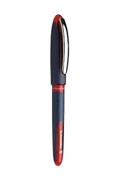 Yerli Schneider Scr251 Signing Pen Roller Pen One Sign Conical Tip 1.0 Mm Red 10 Pieces (1 Pack 10 Pieces)
