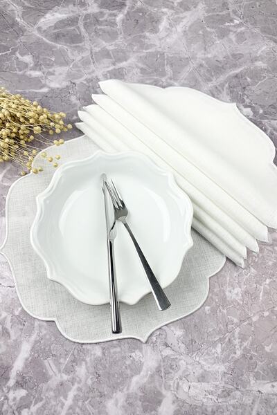 WEARE2 ميدالية بيضاء مطرزة مكونة من 6 قطع - الخدمة الأمريكية