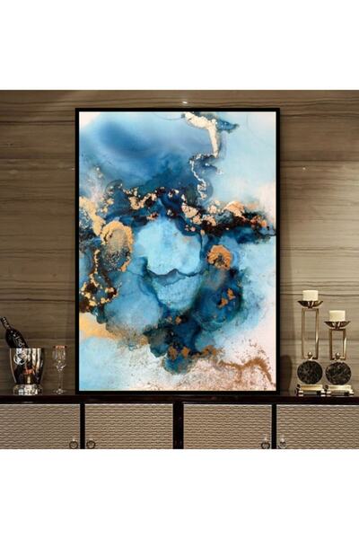 Markazip Siyah Metal Çerçeveli Kanvas Tablo 70x100cm Sp2001-k-s