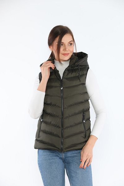 Everest Unisex Gel Filling Hooded Zipper Pocket Puffer Vest