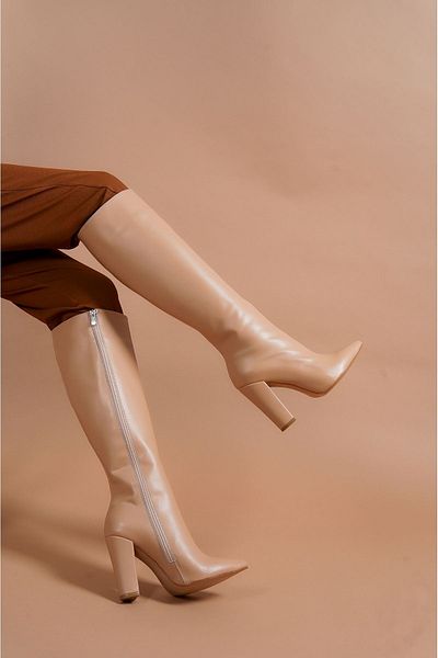 Ayakkabı Ateşi Γυναικείες μπότες Andros Nude Skin