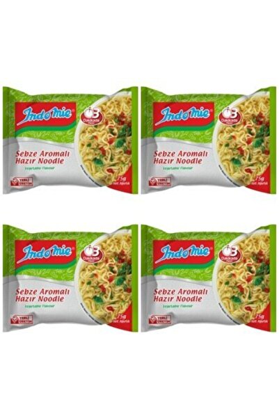 İndomie Indomıe Paket Sebzeli Noodle 75gr 4 Adet