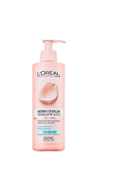 L'Oreal Paris L'oreal Değerli Çiçekler Temizleme Sütü Normal Cilt 400 Ml