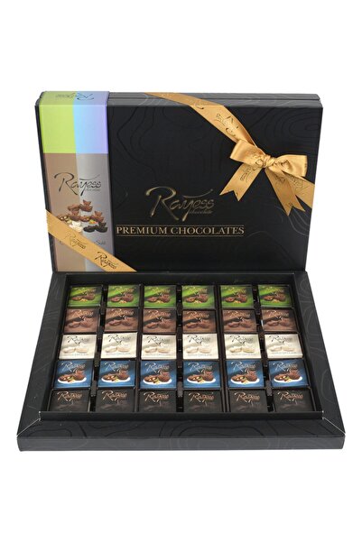 Rayess Çikolata Premium Black Kutulu Yaprak Çikolata Mix 240 Gr
