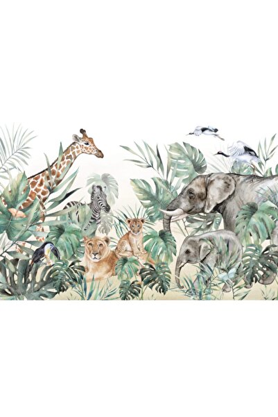 Duvar Kağıdı Marketi Hayvanlı Tropikal Duvar Kağıdı