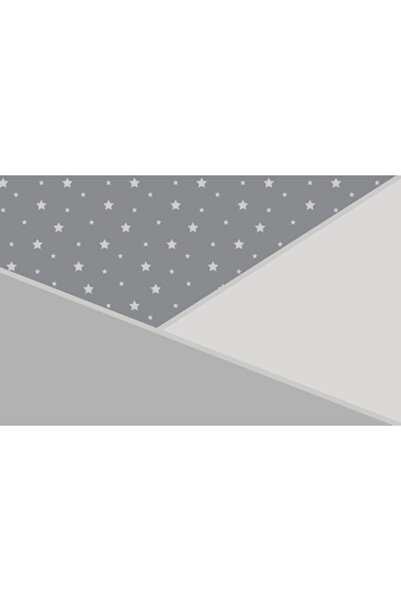 Duvar Kağıdı Marketi Üç Renk Ve Yıldız Desenli 3d Duvar Kağıdı