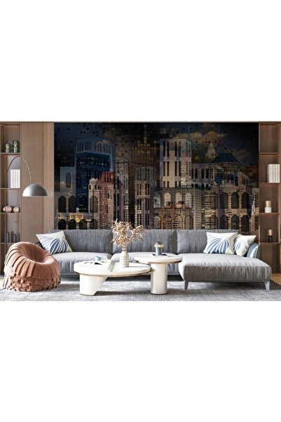 Duvar Kağıdı Marketi 3d Kule Ve Bina Resimli Duvar Kağıdı