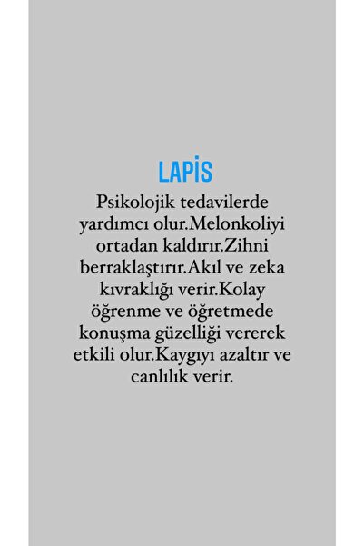 ALYA BUTİK Cevşenli-doğal Taşlı Öğrenci Kolyesi