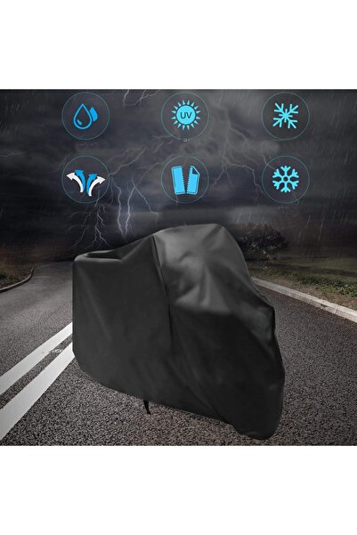 AutoEN Motorcycle Tarpaulin Motorcycle Tarpaulin Size M - Black