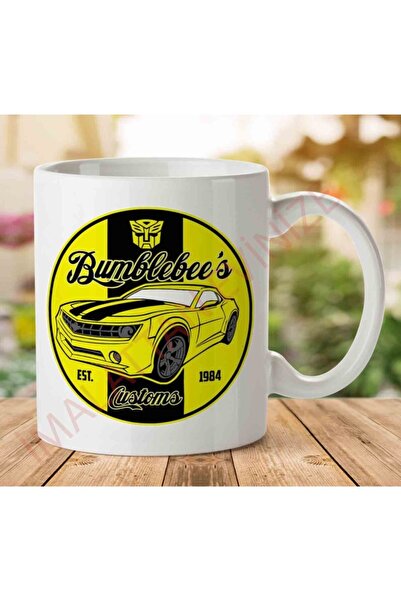 ART HEDİYE كوب مطبوع على الجانبين من Bumblebees Customes Transformers