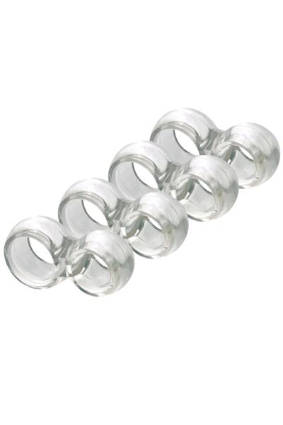 FırsatYeri Opritor de ușă din PVC 2,5x1,5 cm Culoare transparentă 8 bucăți An...