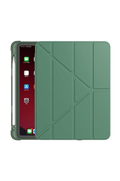 MOBAX Apple Ipad Air 3 10.5" Kılıf Kalem Bölmeli Trifolding Silikon A2152 A21...