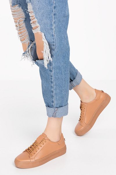 Gondol Brown - Genuine Leather Anatomical Sole Sports Shoes
