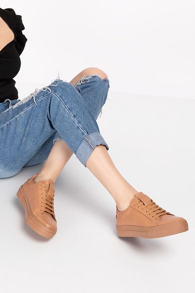 Gondol Brown - Genuine Leather Anatomical Sole Sports Shoes