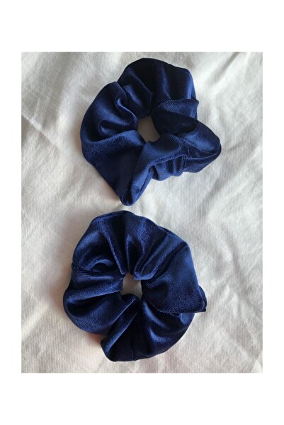 Shopiolog Βελούδινο ύφασμα 1ο Ποιοτικό Σετ λαστιχένιο κούμπωμα μαλλιών 2 τεμαχίων