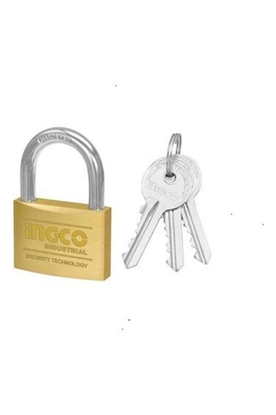 Ingco 20mm Industrial Brass Padlock