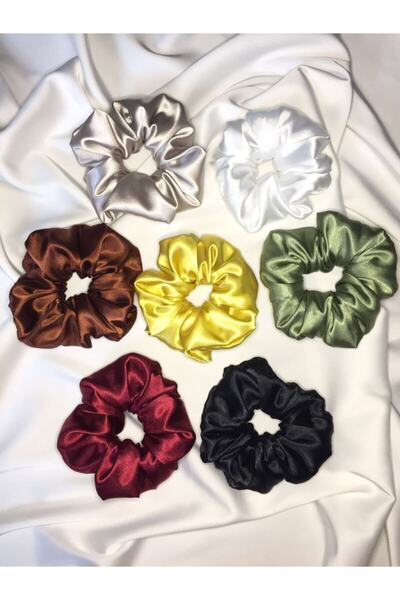 Shopiolog Сатенен комплект от 7 еластични ленти за коса от първо качество